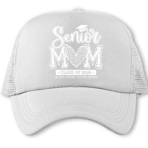 Senior Mom Class Of 2026 Senior Mama 2026 Graduation Leopard Premium Tri-Blend Trucker Cap - Best Gift Smart