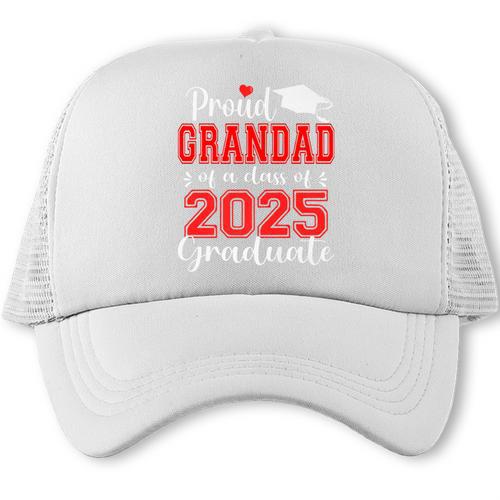 Super Proud Grandad Of 2025 Graduate Graduation Family Premium Trucker Cap - Best Gift Smart