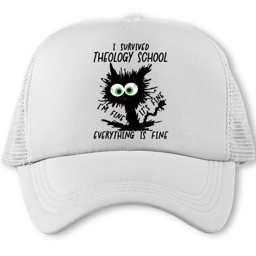 I Survived Theology School Graduation 2025 Trucker Cap - Best Gift Smart