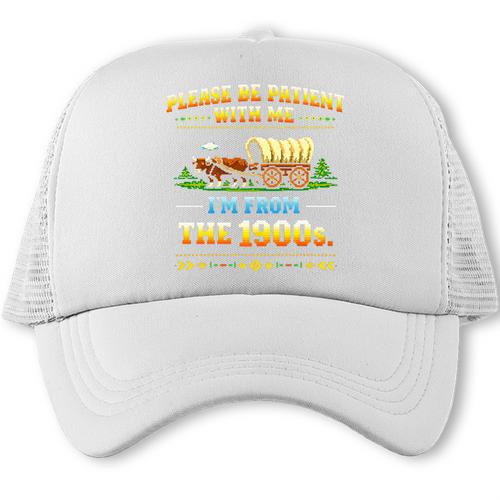 Vintage Please Be Patient With Me I'm From The 1900s Premium Tri-Blend Trucker Cap - Figerry