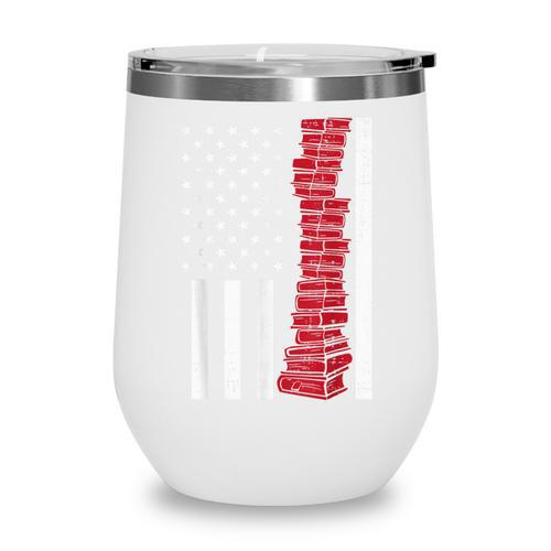America Flag Read Book Reading Librarian Men Women Kids Wine Tumbler - Bookorys DE
