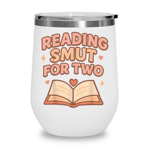 Book Lover Pregnancy Announcement Reveal Smut Wine Tumbler - Bookorys CA