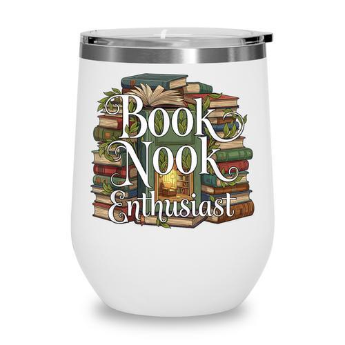 Book Nook Enthusiast Cozy Library Reader Collector Wine Tumbler - Bookorys DE
