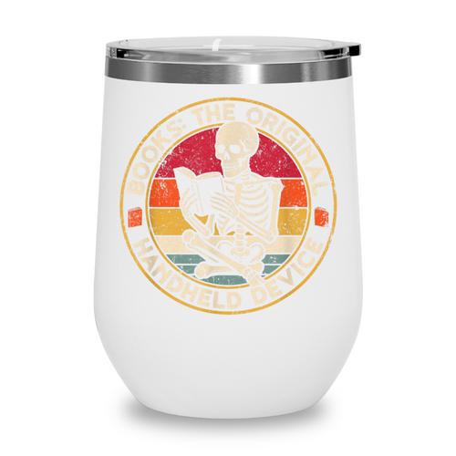 Books The Original Handheld Device Vintage Book Reading Wine Tumbler - Bookorys