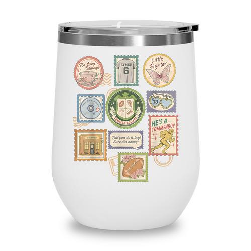 Coquette Boys Of Tommen Books Stamp Tommen College Tees Wine Tumbler - Bookorys