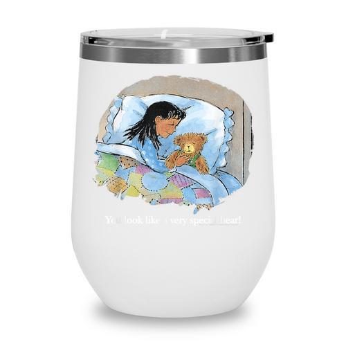 Corduroy A Very Special Bear Illustrated Children's Book Wine Tumbler - Bookorys