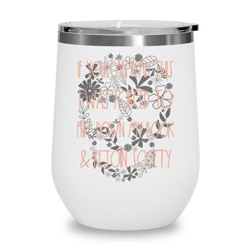 Dark Romance Put Down My Book Spicy Bookish Merch Romantasy Wine Tumbler - Bookorys