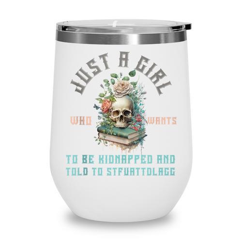 Dark Romance Women STFUATTDLAGG Smutt Book Merch Good Girl Wine Tumbler - Bookorys