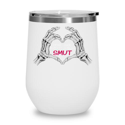 Dead Inside But I Still Read Romance Smut Book Lovers Wine Tumbler - Bookorys
