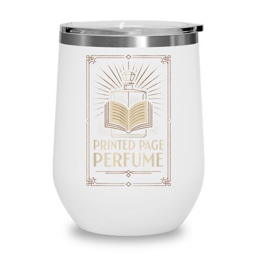 Printed Page Perfume Book Lover Saying Wine Tumbler - Bookorys CA