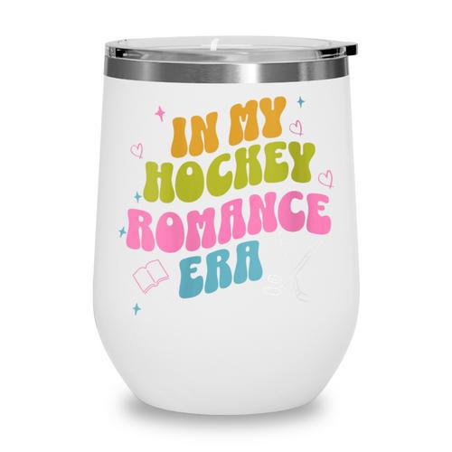 In My Hockey Romance Era Hockey Romance Reader Book CLub Wine Tumbler - Bookorys