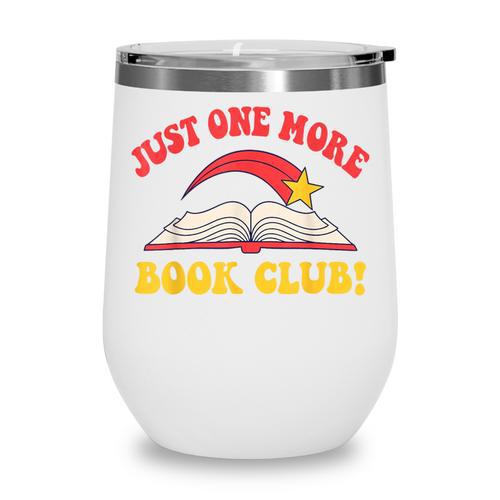 Just One More Book Club Bookish Hippie Wine Tumbler - Bookorys DE