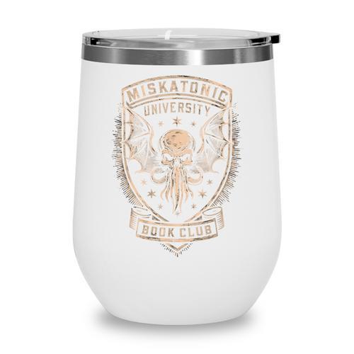 Miskatonic University Book Club Cthulhu Book Wine Tumbler - Bookorys DE