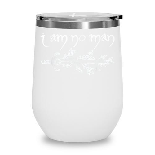 I Am No Man Reading Fandom Literature Book Lover Librarian Wine Tumbler - Bookorys DE