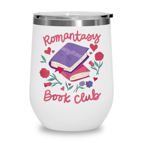 Romantasy Book Club Novel Reading Club Bibliophiles Fiction Wine Tumbler - Bookorys CA