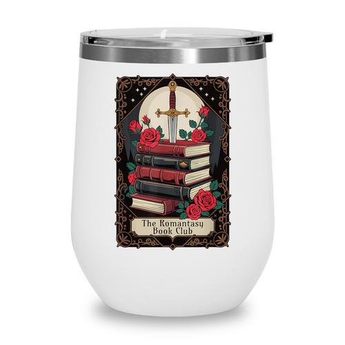 Romantasy Book Club Tarot Card Wine Tumbler - Bookorys