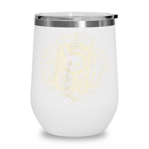 Smutty Book Club Smutty Book Lover Front And Back Spicy Book Wine Tumbler - Bookorys