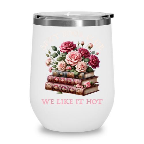 Spicy Book Club Dark Romance Reader Women Bookish Merch Cute Wine Tumbler - Bookorys DE