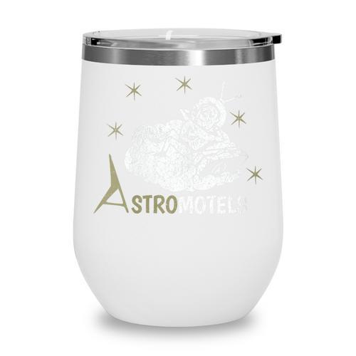 Vintage Hotel Matchbook Astro Motels 50s Retro Spaceman Wine Tumbler - Bookorys DE