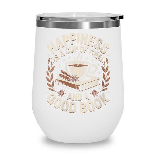 Women's Chai Tea And Books Chai Latte Lover Wine Tumbler - Bookorys CA