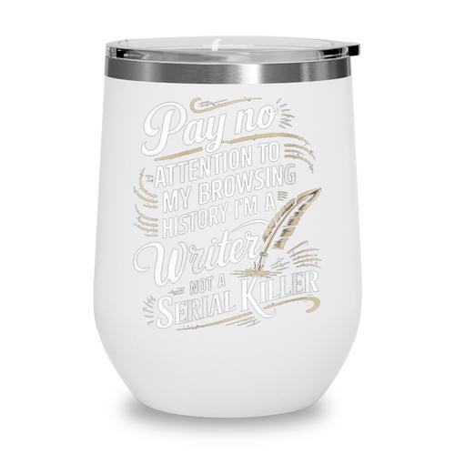 Women's I'm A Book Writer Author Book Writing Novelist Wine Tumbler - Bookorys