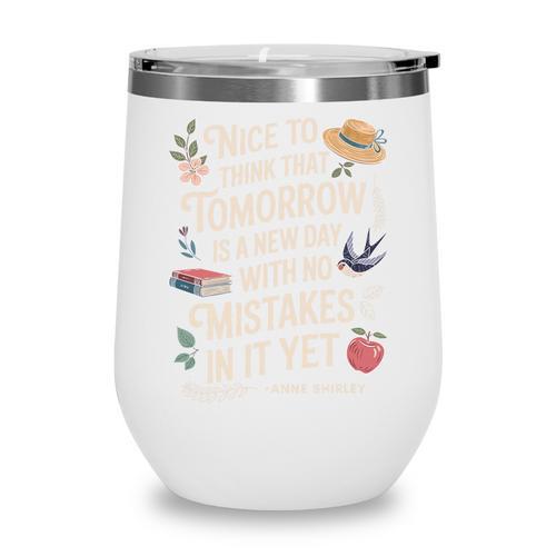 Book Lover Tomorrow Quote Anne Shirley Premium Tri-Blend Wine Tumbler - Bookorys CA