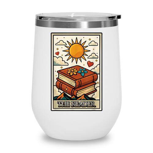 Book Reading Tarot Card The Reader Wine Tumbler - Bookorys DE