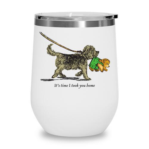 Corduroy Time I Took You Home Teddy Bear Children's Book Wine Tumbler - Bookorys
