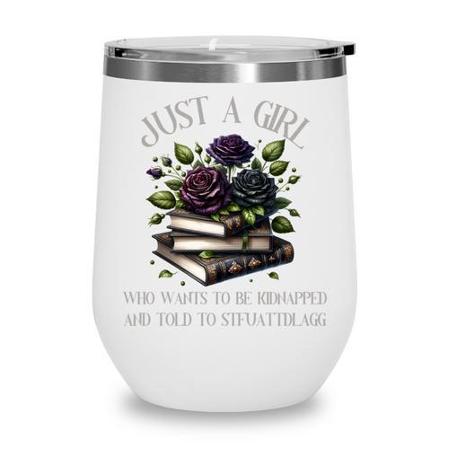 Dark Romance Women Smutt Book Lover Merch STFUATTDLAGG Good Wine Tumbler - Bookorys