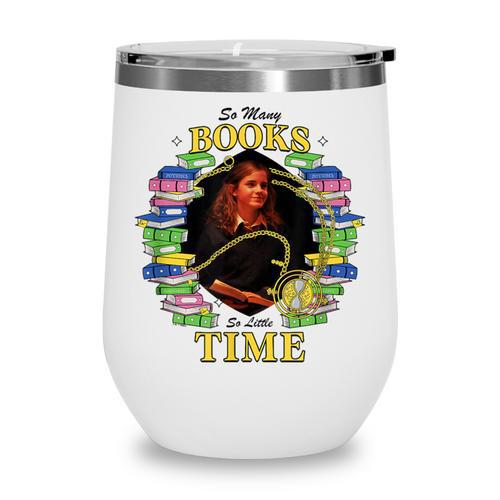 Harry Potter Hermione So Many Books So Little Time Portrait Wine Tumbler - Bookorys