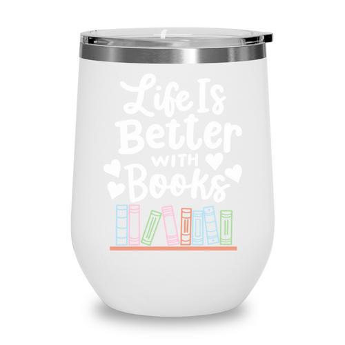 Librarian Library Books Reading Reader Wine Tumbler - Bookorys DE