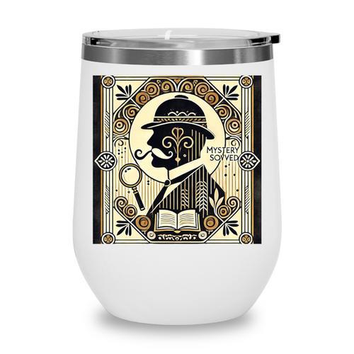 Poirot Mystery Books Vintage Detective Premium Tri-Blend Wine Tumbler - Bookorys DE