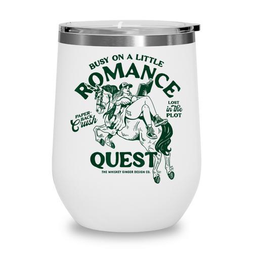 Romance Novel Smut Book Lover Bookish Bibliophile Wine Tumbler - Bookorys
