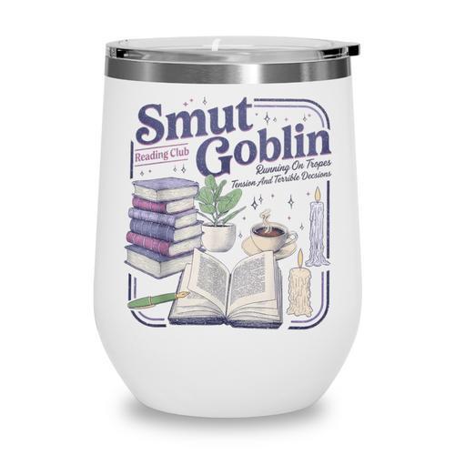 Smut Goblin Reading Club Book Lover Dark Academia Wine Tumbler - Bookorys DE
