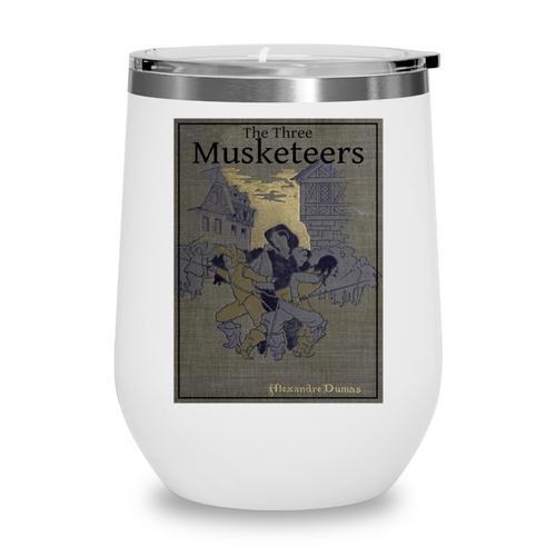 The Three Musketeers Book Cover Wine Tumbler - Bookorys