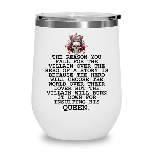 In My Villain Era Dark Romance Smutty Books Lovers Smut Book Wine Tumbler - Bookorys