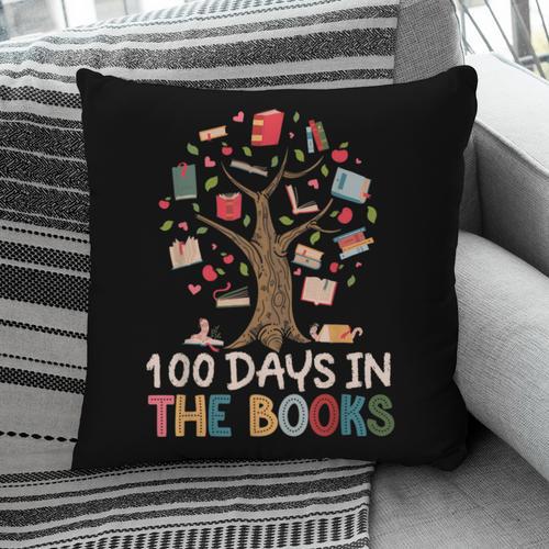 100 Days In The Books Reading Teacher Cute Book Lover Pillowcase - Bookorys