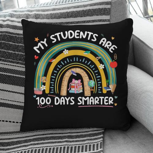 100th Day Of School Teachers Students Women Floral Books Pillowcase - Bookorys CA
