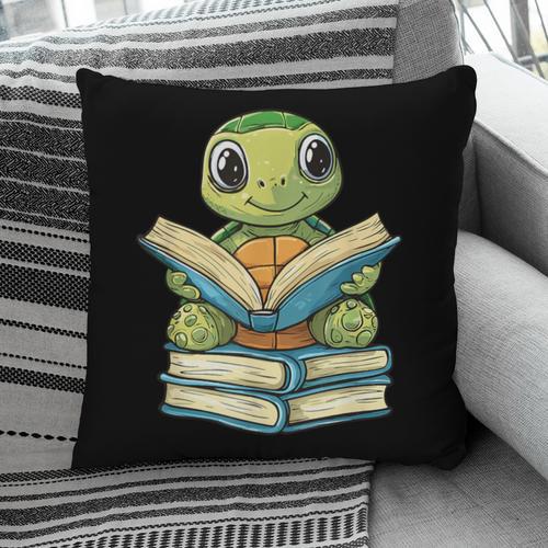 Adorable Turtle Reading Books Pillowcase - Bookorys DE