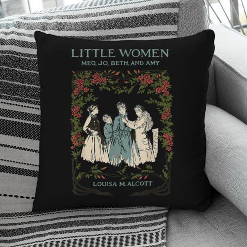 Alcott Little Women Characters Literature Book Illustration Pillowcase - Bookorys DE