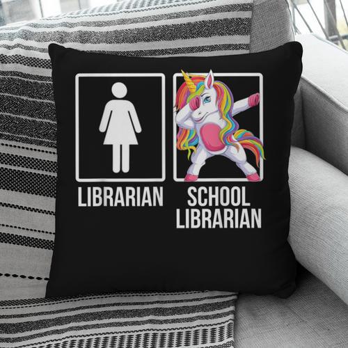Back To School Library Unicorn Book Lover School Librarian Pillowcase - Bookorys CA