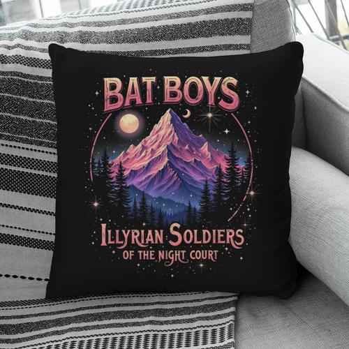 Bat Boys Night Court Mountain Nesta Bookworm ACOSF Bookish Pillowcase - Bookorys