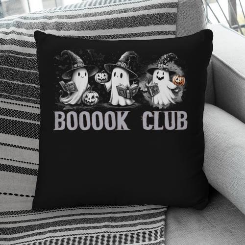 Boo Ghost Books Book Club Halloween Women School Teacher Pillowcase - Bookorys DE