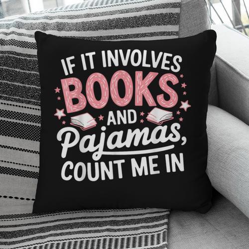 Book & Pajamas Humorous Book Lover Reading Bedtime Pillowcase - Bookorys AU