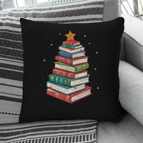Book Christmas Tree Book Lover Teacher Librarian Men Women Pillowcase - Bookorys