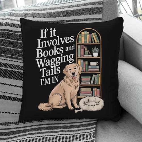 Book And Dog Lover Bookworm Reader Book Lover Pillowcase - Bookorys DE