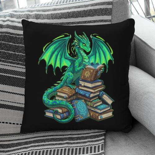 Book Dragon Reading Fantasy Pillowcase - Bookorys