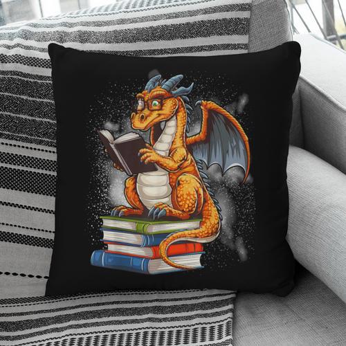 Book Dragon Reading Book Lover Pillowcase - Bookorys DE