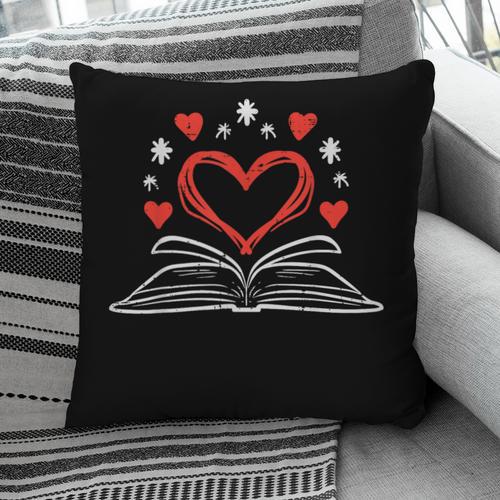 Book Heart Read Book Reading Librarian Men Women Kids Pillowcase - Bookorys CA