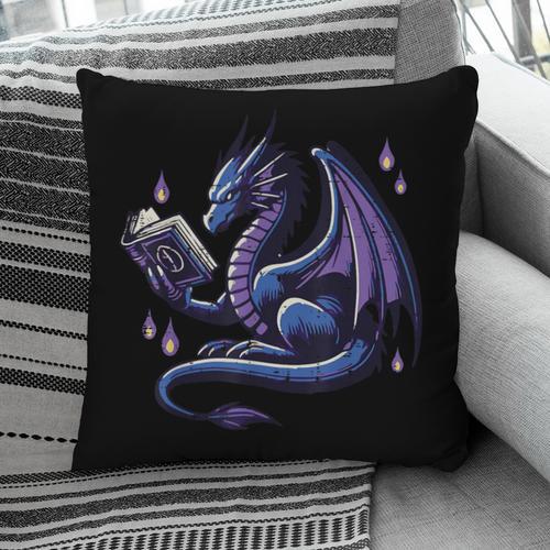 Book Lover Dragon Reading Cool Fantasy Women Girls Kids Men Pillowcase - Bookorys